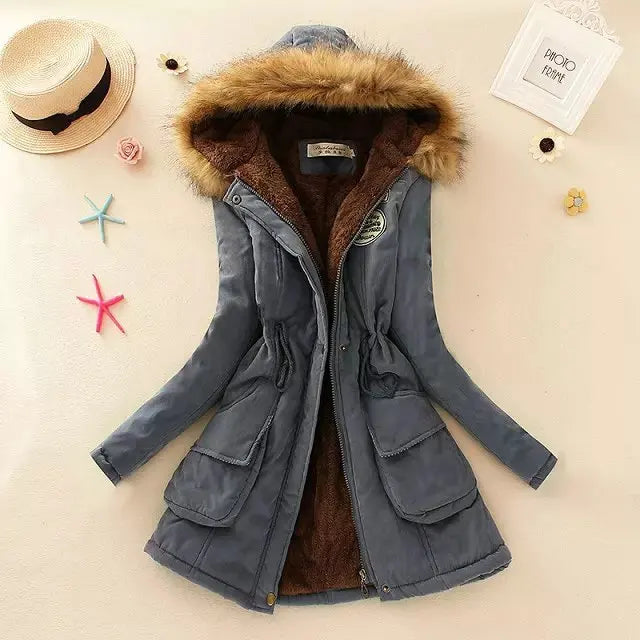 HILDE | Warm Lined Winter Jacket with Hood for Women