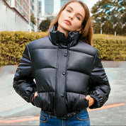 NIENKE | Short Thick Winter Jacket with High Collar