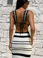 Adison | Knitted Beach Bohemian Two Piece Set