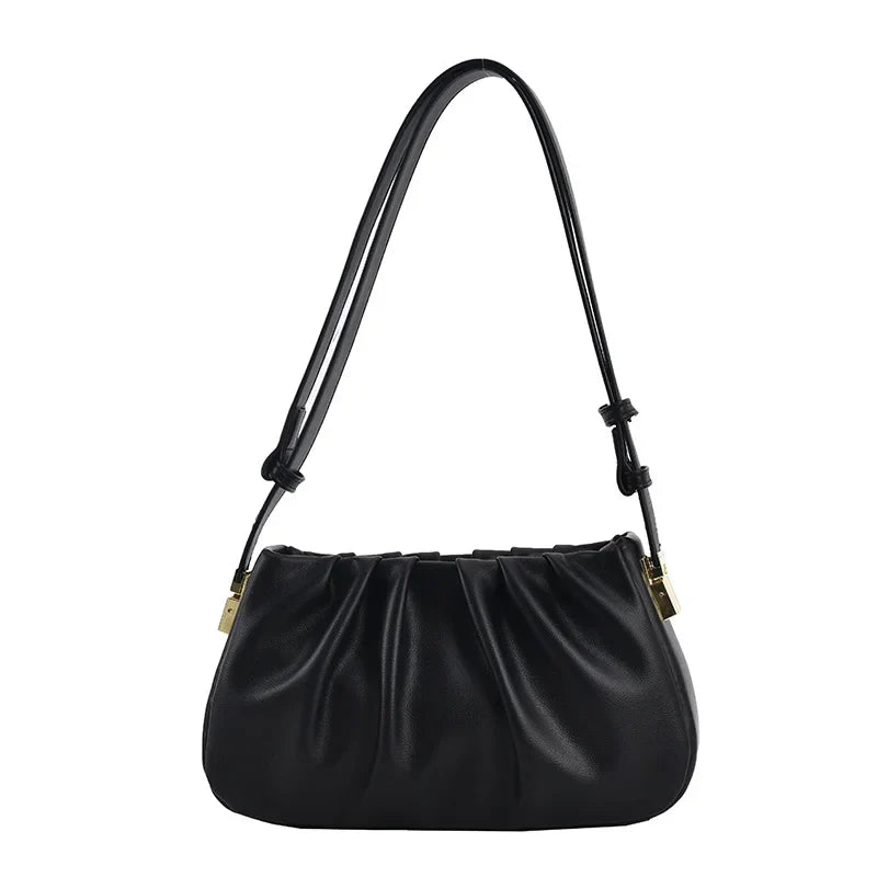 Holly | Stylish Ruched Handbag with Adjustable Handle
