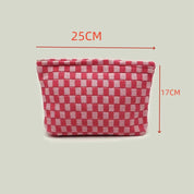 Ruthie | Checked Aesthetic Makeup Pouch