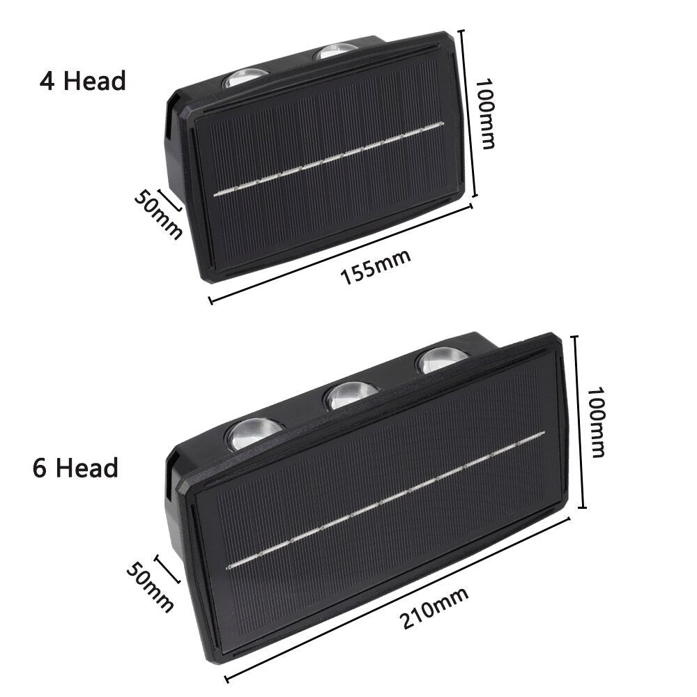 LuminousGlow | Energy-Efficient Solar LED Outdoor Wall Light