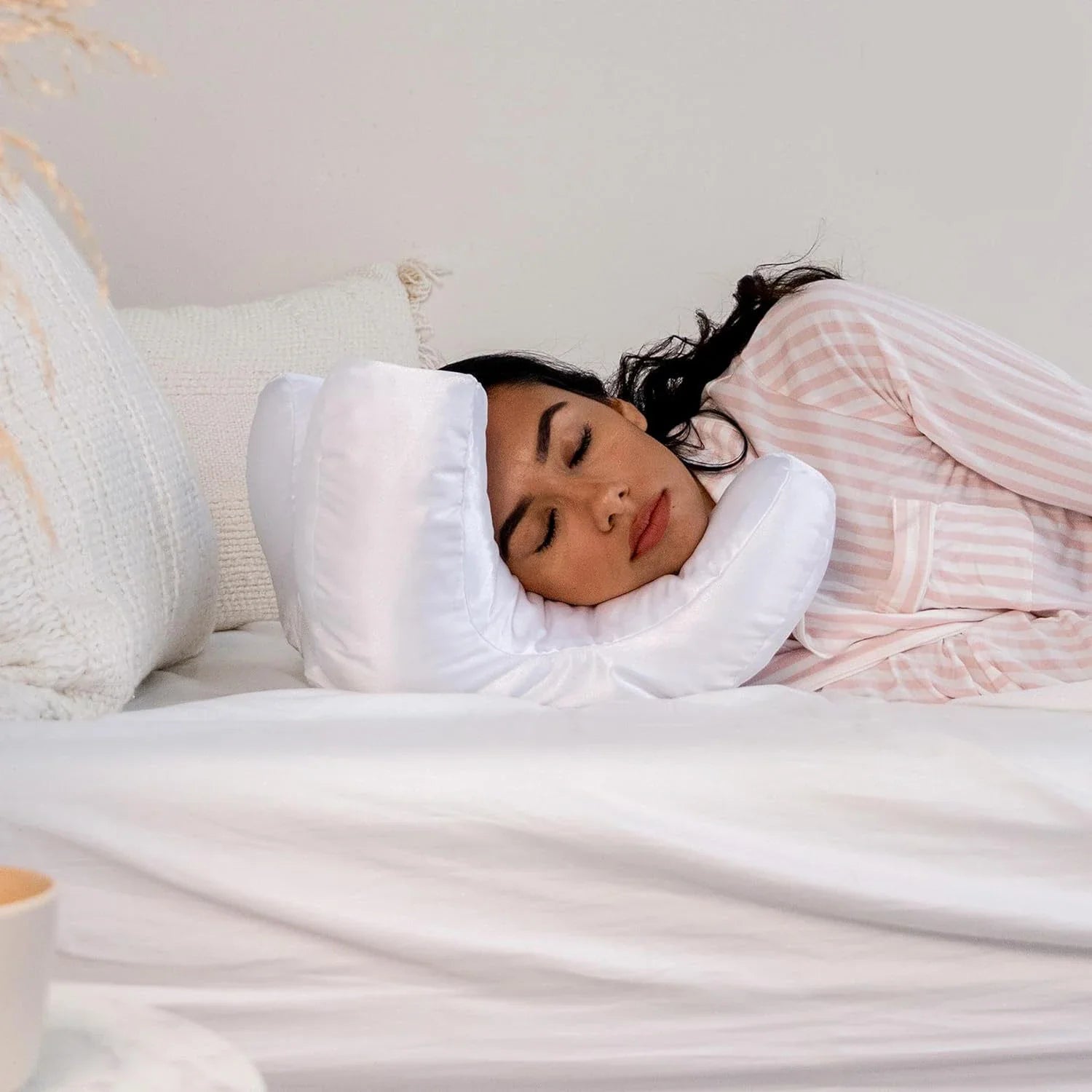 LuxeRest Set - Face Pillow and Satin Pillowcase for Beauty Sleep-6