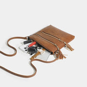 Abby | Sleek Crossbody Bag with Multiple Zipper Compartments