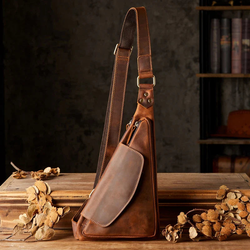 Jarred | Vintage Crossbody Sling Bag with Secure Compartments
