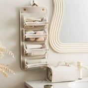 Luzille | Foldable Cosmetic Bag with Multiple Compartments for Hanging