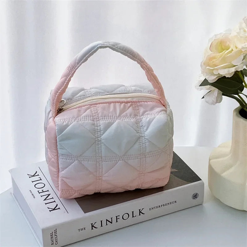 Lilia | Stylish and Compact Quilted Cosmetic Bag