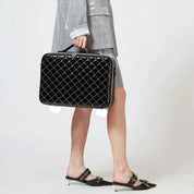 Barbara | Stylish and Practical Travel Cosmetic Bag with Diamond Pattern