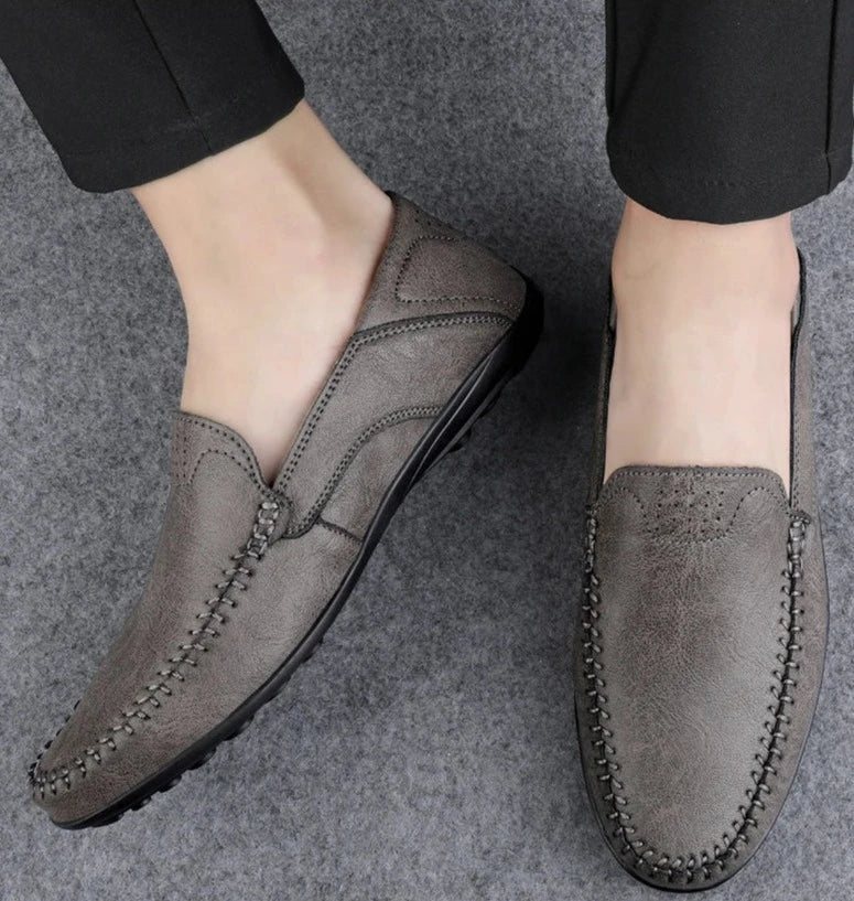 Stylish ENZO Italian Loafers for Men - Luxurious PU Leather Design