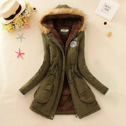 HILDE | Warm Lined Winter Jacket with Hood for Women