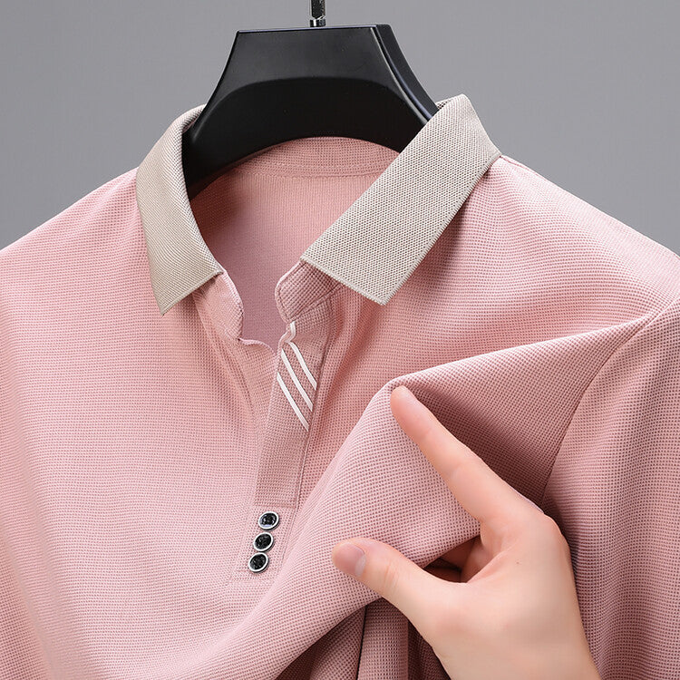 Casual polo with long sleeves - Shenky