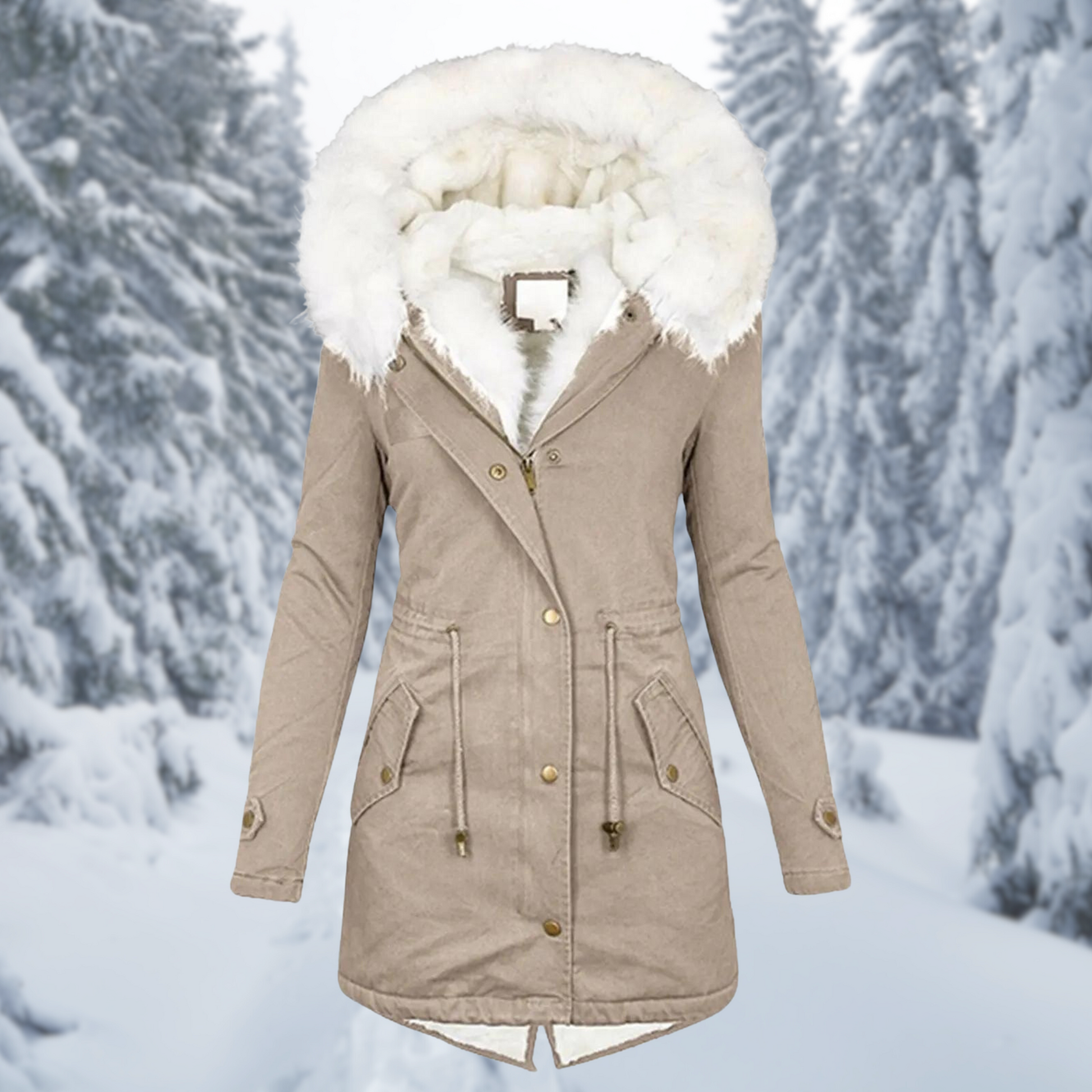 KATH | Stylish Hooded Cotton Padded Coat for Women