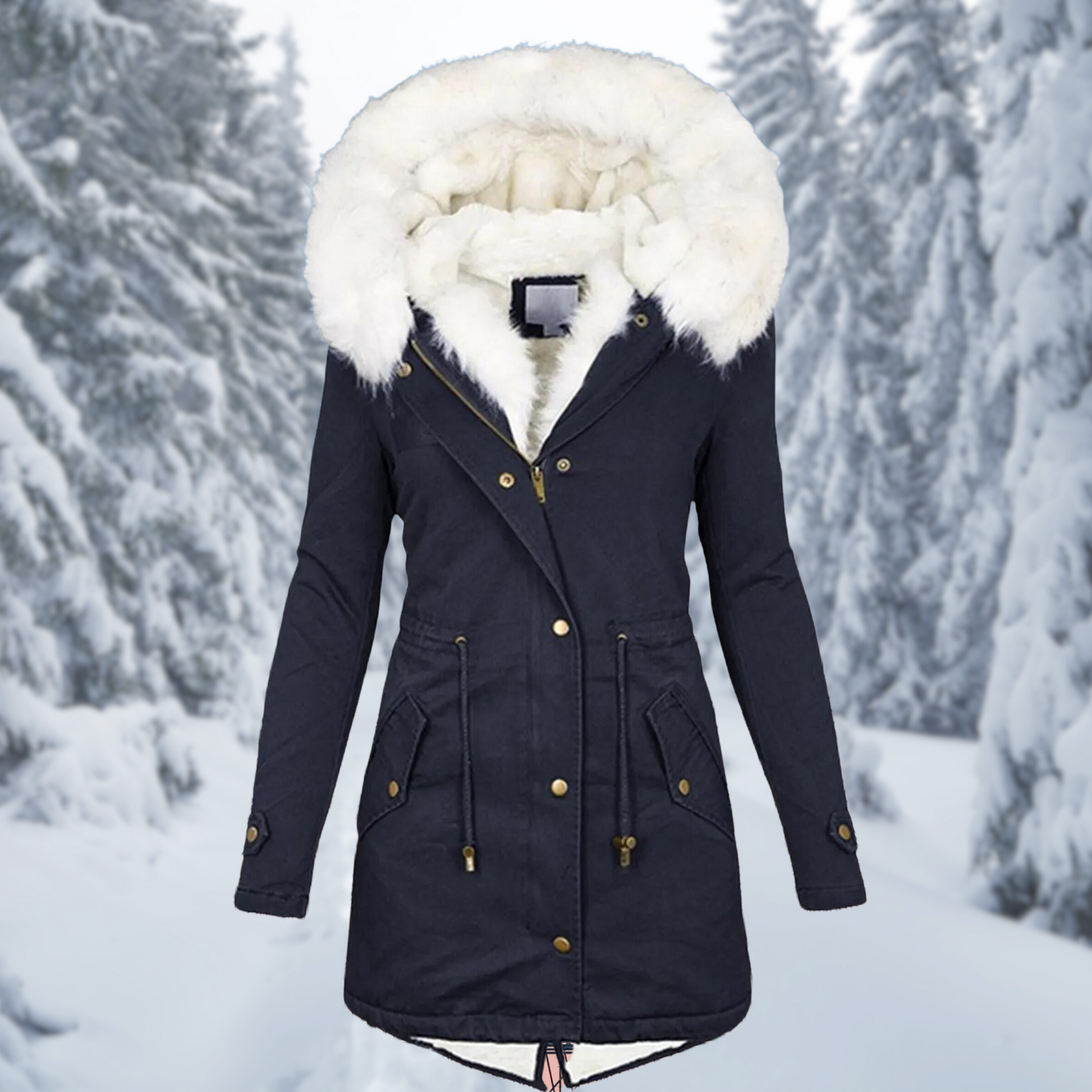 KATH | Stylish Hooded Cotton Padded Coat for Women