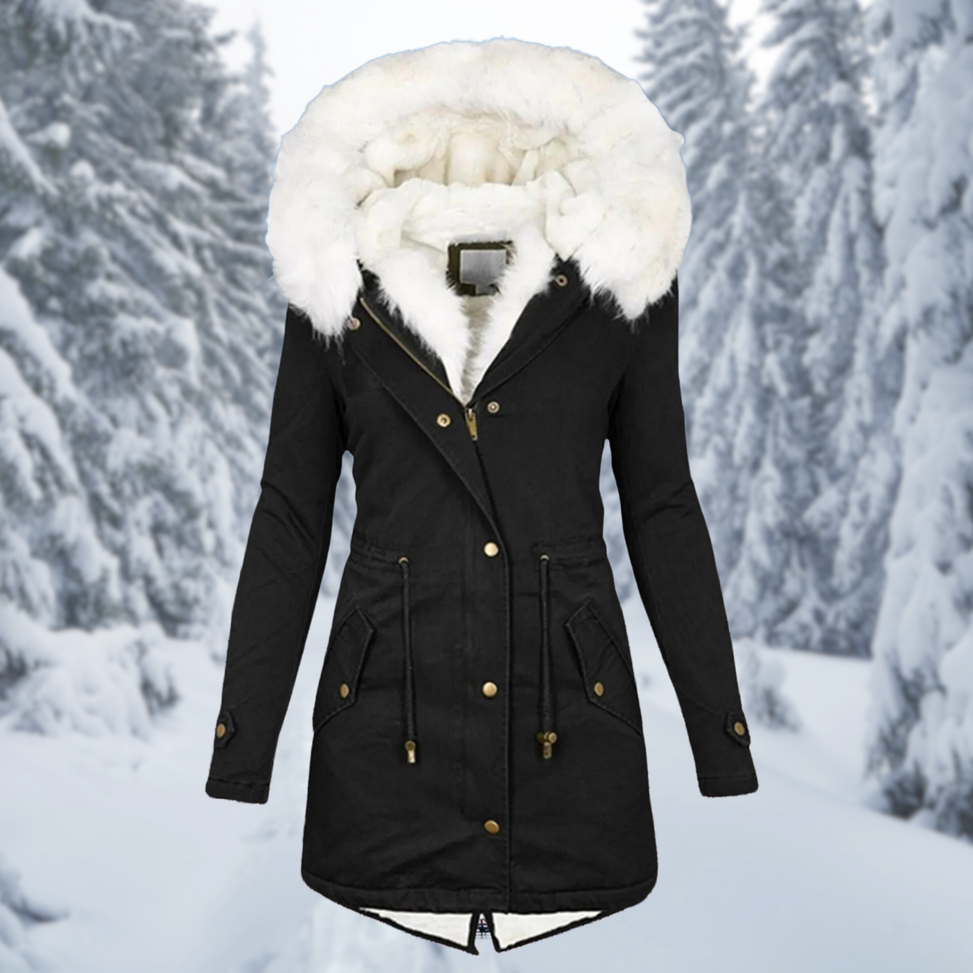 KATH | Stylish Hooded Cotton Padded Coat for Women