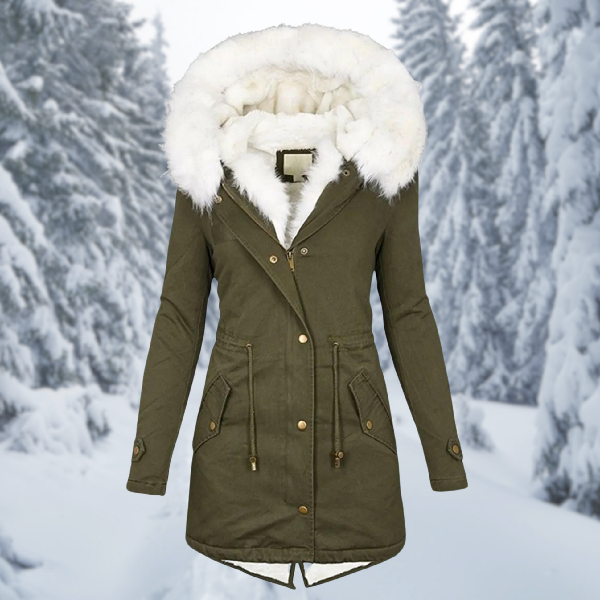 KATH | Stylish Hooded Cotton Padded Coat for Women