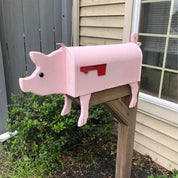 Handmade Animal Sculpture Mailbox – Corrosion-Resistant Metal Post Box for Garden and Driveway Decor-5