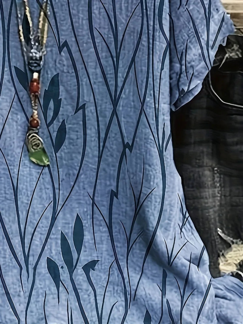 Milena | Casual Half Sleeve Blouse for Plus Size Women