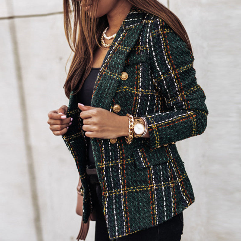 Abby | Stylish Checked Blazer