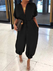 Olivia | Overall V-Neck Jumpsuit