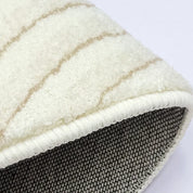 Modern geometric round rug