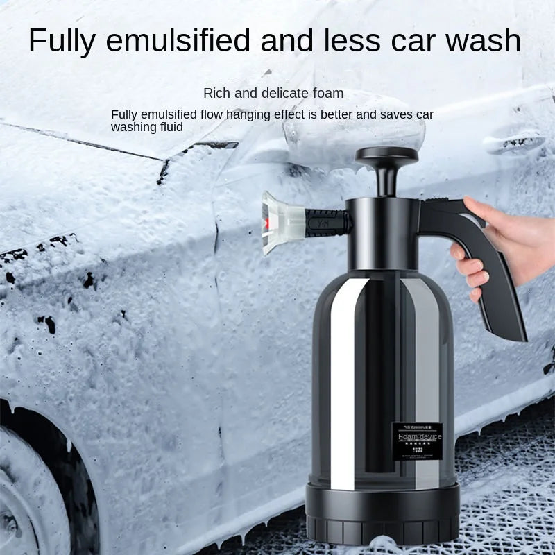 Pressed shoe spray with a free double nozzle