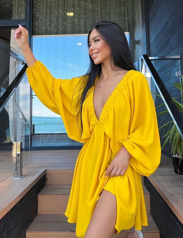 Kathy | Summer Long Sleeve Dress