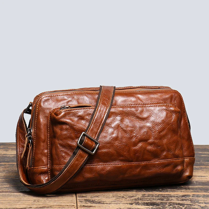 Joseph | Vintage Multi-Function Crossbody Bag with Secure Zippers