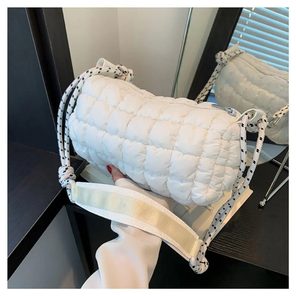 Ollie | Quilted Nylon Crossbody Messenger Travel Bag