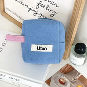 Solana | Compact Canvas Cosmetic Bag