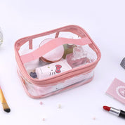 Braelyn | Waterproof Transparent Travel Makeup Cosmetic Bag with Zipper