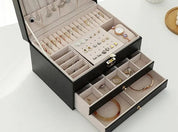 LuxeVault | Triple Layer Jewelry Organizer
