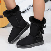 DES | Women's Winter Boots Plush - Warm Boots with Bow
