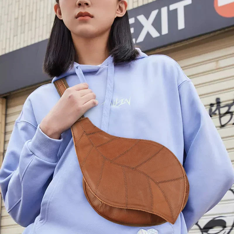 Mila | Unique Leaf-Shaped Sling Bag for Everyday Use