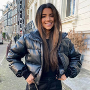 NIENKE | Short Thick Winter Jacket with High Collar