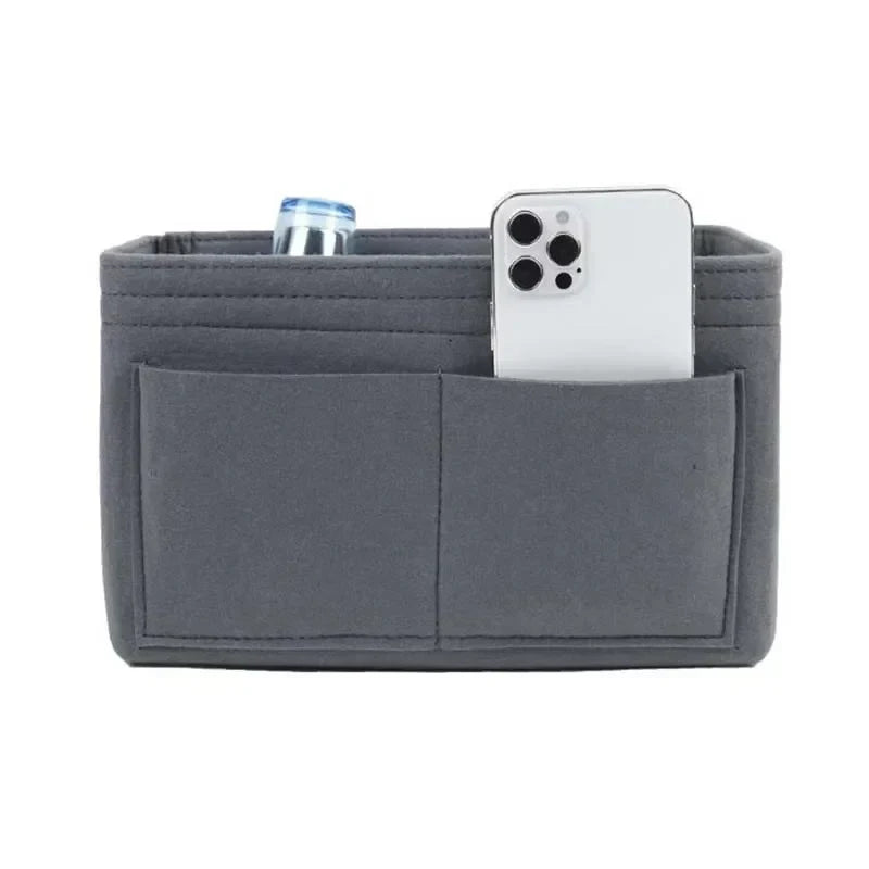 Kimber | Felt Insert Cosmetic Makeup Bag Travel Organizer