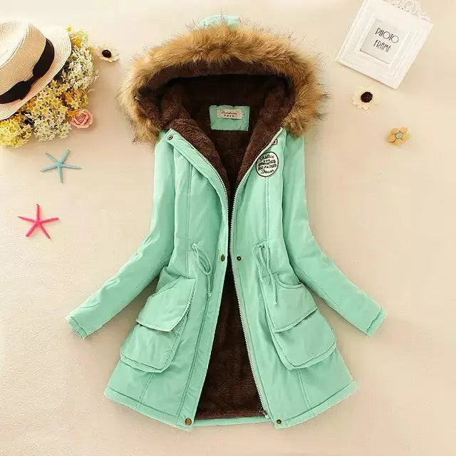 HILDE | Warm Lined Winter Jacket with Hood for Women