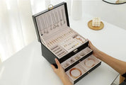 LuxeVault | Triple Layer Jewelry Organizer