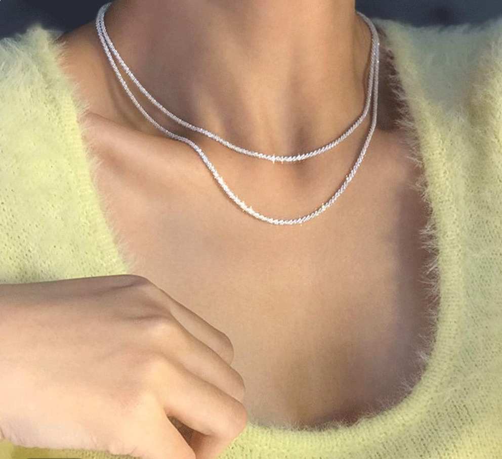 LunaCharm | Elegant Silver Starlight Necklace Set