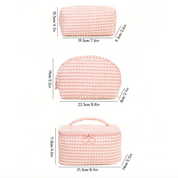 Emily | Stylish and Versatile Soft Cordura Cosmetic Bag Set