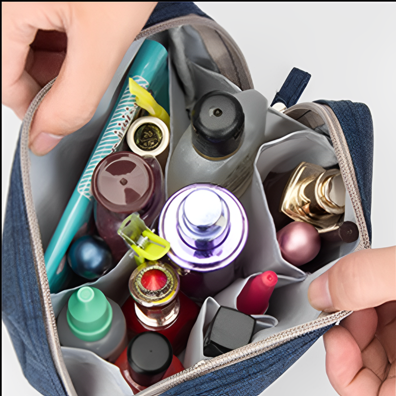 Jolie | Large waterproof makeup cosmetic toiletry bag organizer