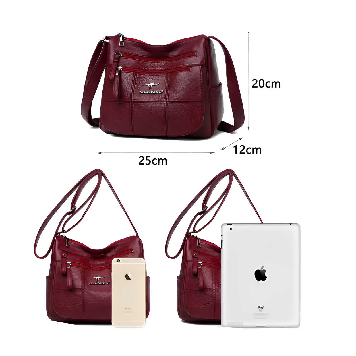 Maribel | Multi-Pocket Shoulder Bag for Everyday Convenience