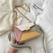 Lianne | Modern Handbag with Geometric Design and Chain Strap