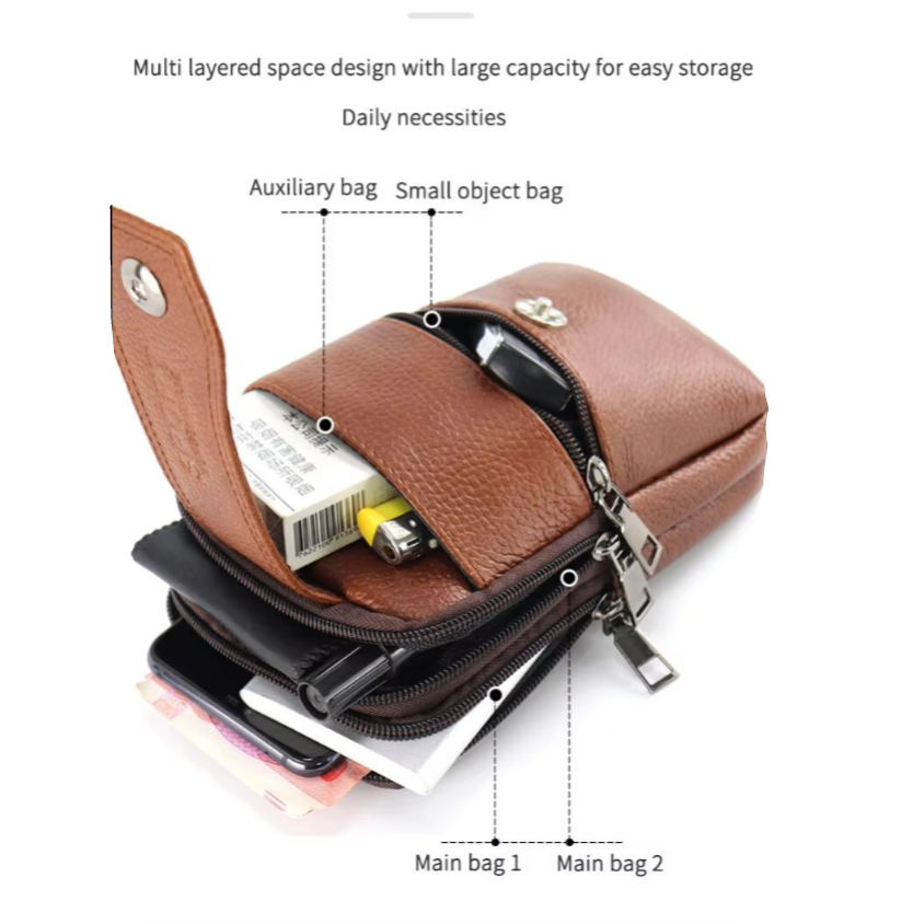 Elton | Compact Multi-Use Shoulder and Waist Bag for Everyday Carry