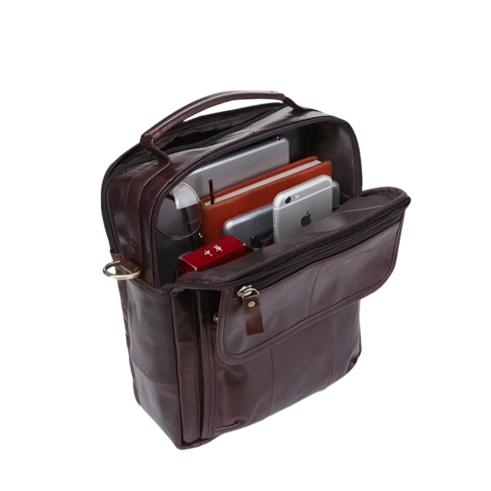 Damian | Classic Shoulder Bag with Multi-Pocket Design