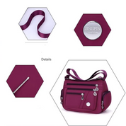 Sandy | Versatile Multi-Zipper Shoulder Bag for Everyday Organization