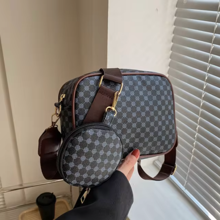 Bianca | Trendy Crossbody Bag Set with Matching Pouch