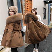 TILDA | Lined winter jacket with removable fur collar and hood