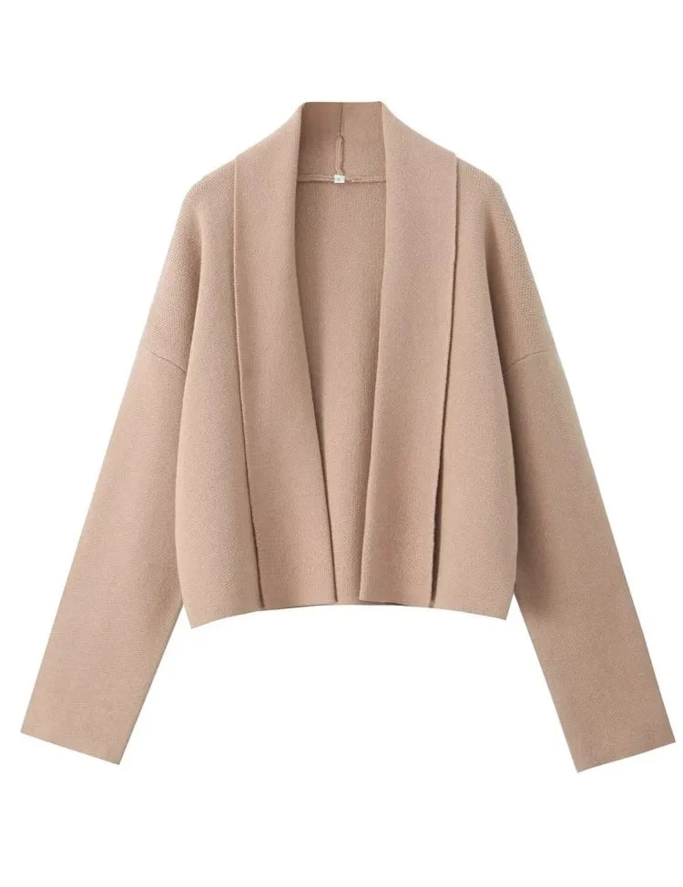 Faye |  Autumn Cardigan with Shawl Collar