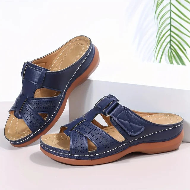 Evelyn | Non-slip Orthopedic Leather Sandals