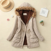 HILDE | Warm Lined Winter Jacket with Hood for Women
